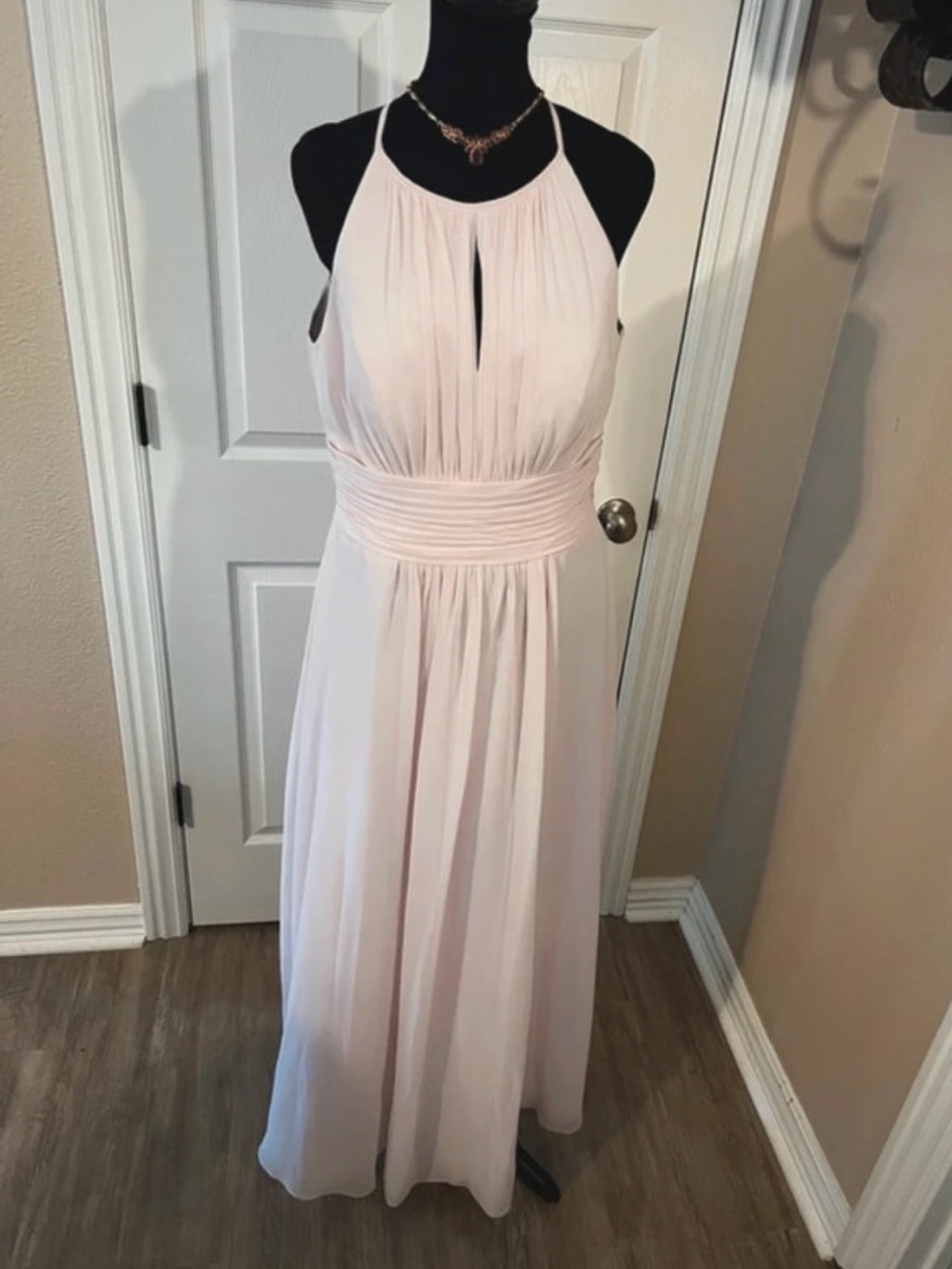 Azazie pink bridesmaid evening cocktail dress